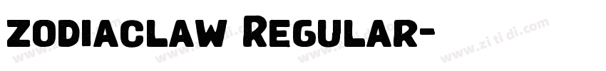 zodiaclaw Regular字体转换 zodiaclaw Regular字体转换